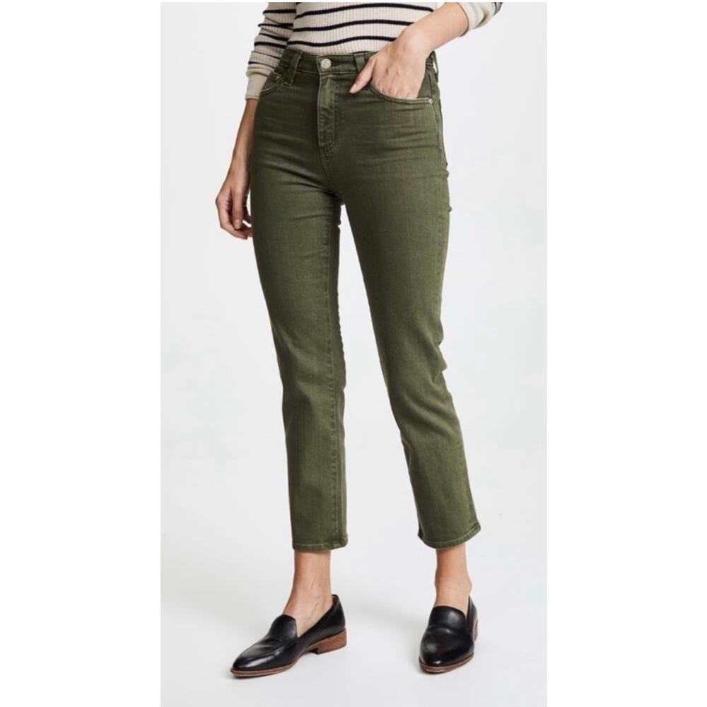 AG  The Isabelle High Rise Straight Crop Jeans - 28